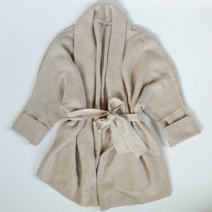 MM Lafluer Merino Wool Morandi Sweater in Almond